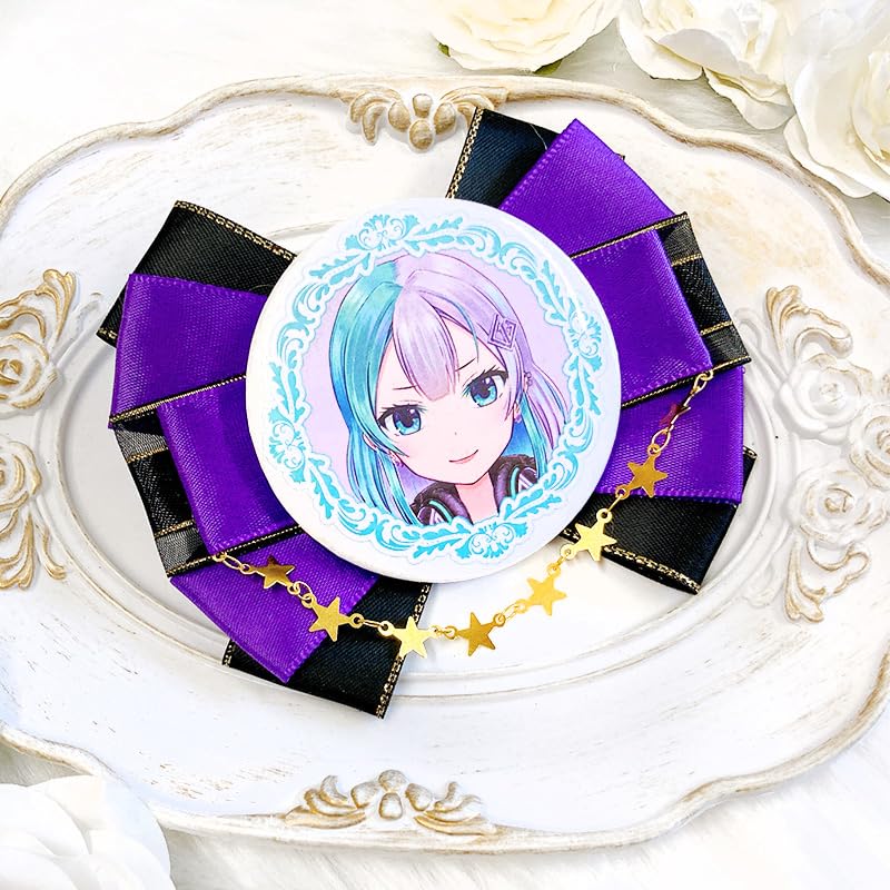 Amazon | リボン型ロゼット 缶バッチ57mm 58mm 痛バッグ 飾り